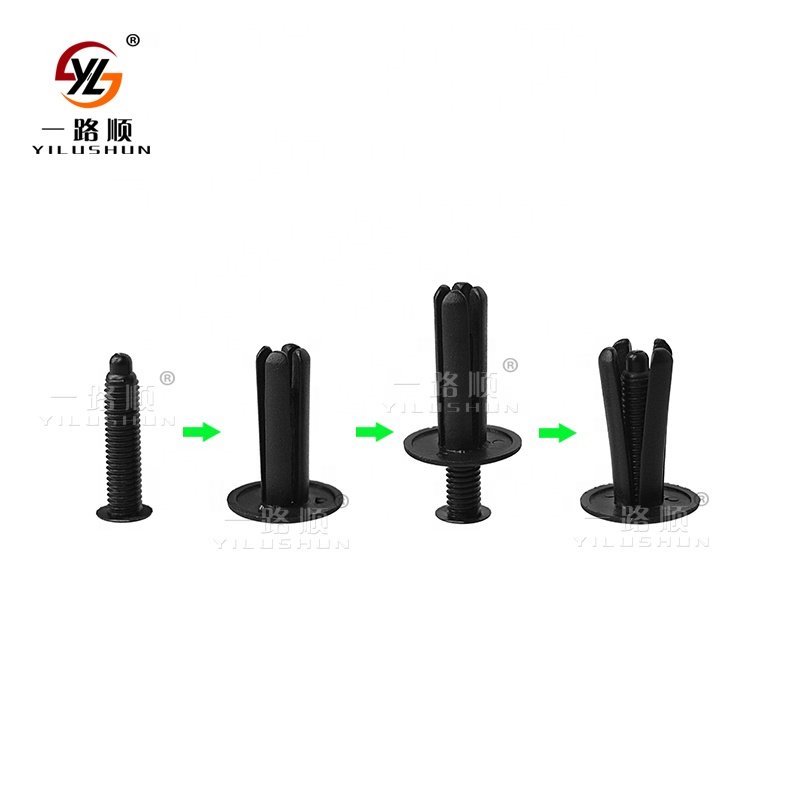 C26 500Pcs/Bag car bumper leaf panel inner lining fender fasteners clips 7MM HOLE