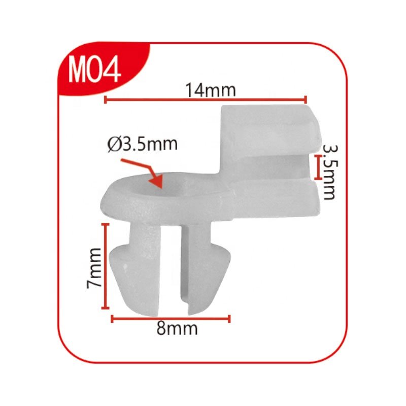 Fastener Nylon Grommet Clips Push Button Body Side Fender Moulding Trim Insert Automotive Parts