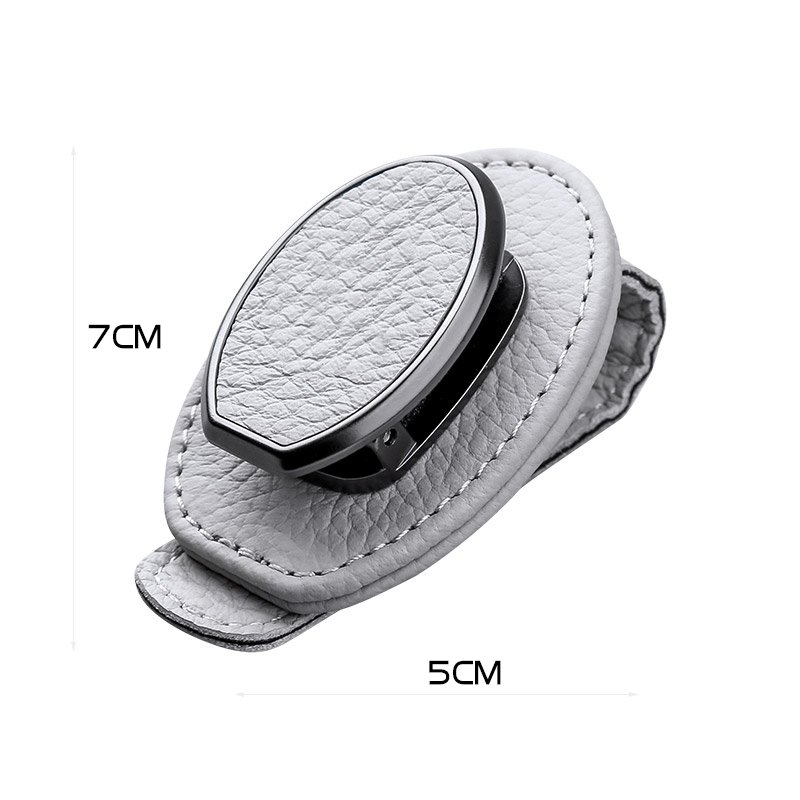 Universal Car Sun Visor Glasses Clip Card Leather Metal Eyeglasses Ticket Sunglasses Holder Clips Auto Interior Accessories
