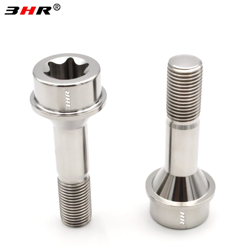 3HR Gr.5 titanium light and high strength Torx Socket Anti-Theft Wheel bolt titanium Bolts for Ferrari