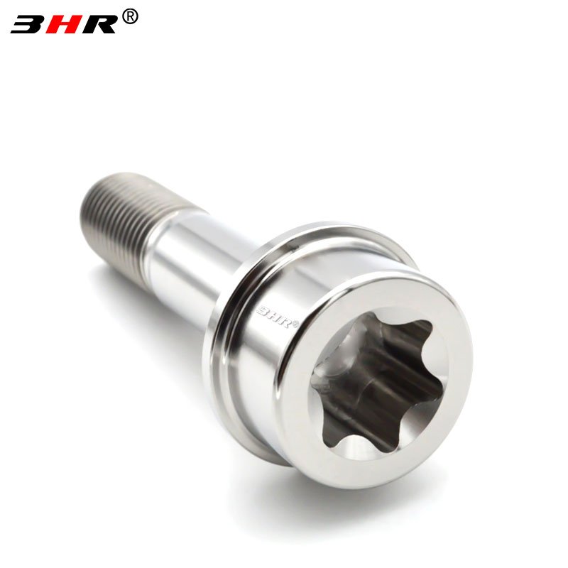 3HR Gr.5 titanium light and high strength Torx Socket Anti-Theft Wheel bolt titanium Bolts for Ferrari