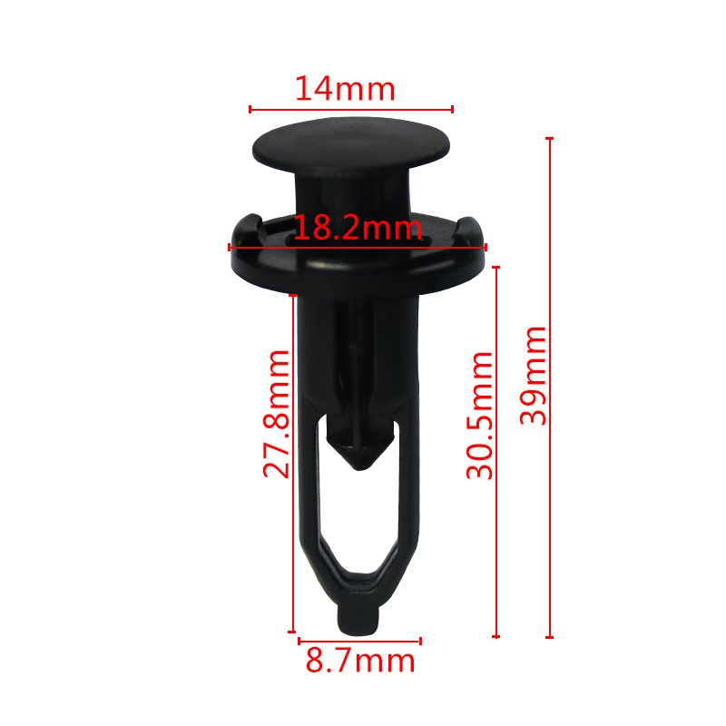 03711 Fender Bumper Clips Push Type Retainers Fastening Clips for Cars Plastic Rivets Auto Plastic Clips Plastic Fasteners