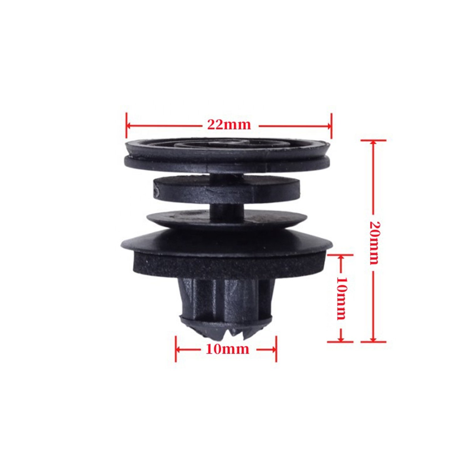 Auto Body Fastener Door Panel Clip Plastic Nylon Trim Retainer Clips for VW 3B0868243