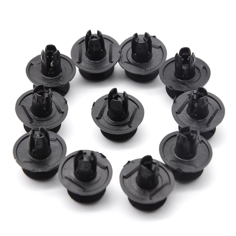 50pcs Auto Bumper Fastener 8mm 6MM Hole Rivet Retainer Push Engine Cover Car Door Trim Panel Clip Fasteners for Toyota for BMW