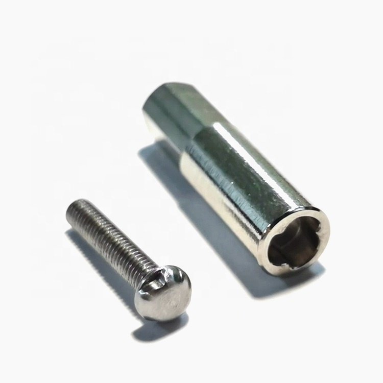 Stainless Steel Three Grooves Tamper-Proof Fastener Safety Security Anti Theft Bolt With Key for Auto