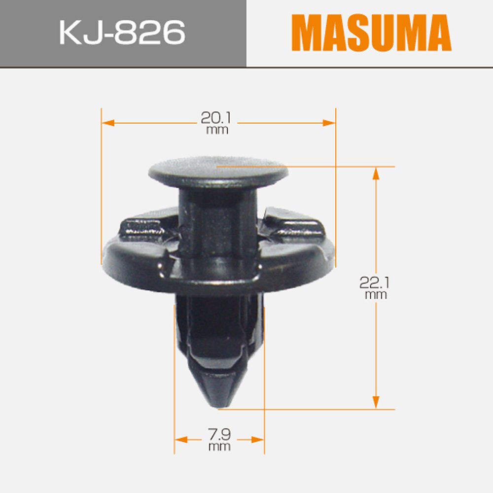 KJ-826 AUTO spare parts plastic fastener clips for cars MR328954