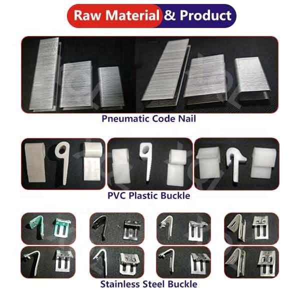 Automatic Buckle Fastening Nailing Machine for furniture sofa wooden textile industry