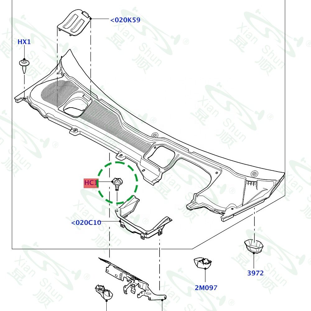 Genuine Expansion Clips Battery Cover & Cowl Panel Clip Fit For Land Rover Range Rover Cadillac Plastic Auto Fasteners and