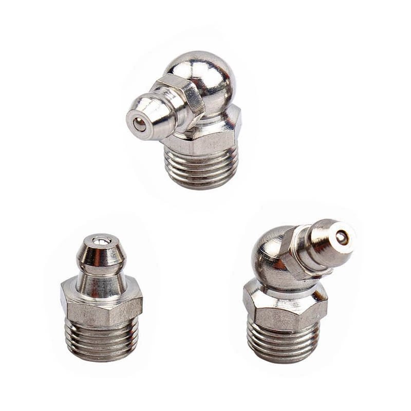 High Quality Factory Price Free Sample Grease Fitting Steel Zinc Plated Straight Grease Nipple