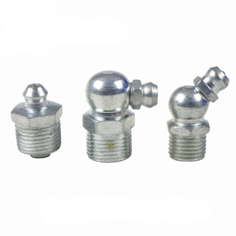 High Quality Factory Price Free Sample Grease Fitting Steel Zinc Plated Straight Grease Nipple