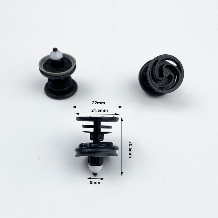 Black White Auto Clips Door Trim Panel Push in Retainer Clip Auto Door Panel Trim Fastener Rivet