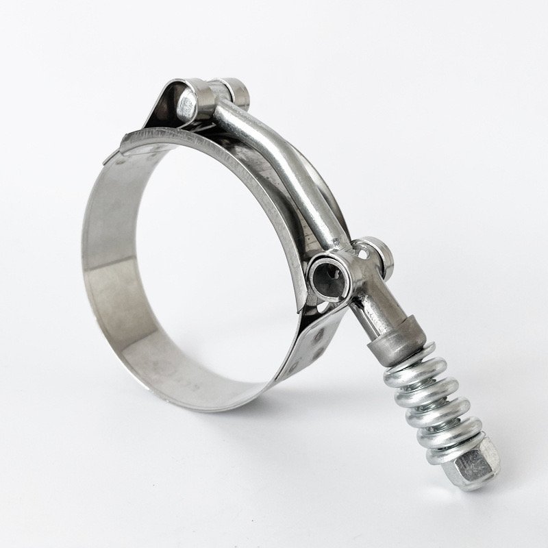 Stainless Steel Turbo Clamp T-Bolt Hose Clamps Reinforcement Spring for Pipes High Quality Pipe Clamps