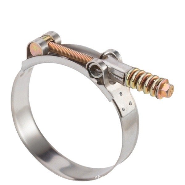 Stainless Steel Turbo Clamp T-Bolt Hose Clamps Reinforcement Spring for Pipes High Quality Pipe Clamps