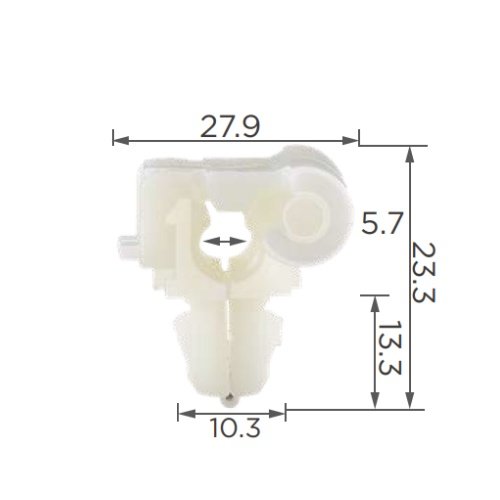 #0LA007 Lock Rod Clip E83Z-5421952B E6DZ-542 Clips Auto Fasteners Rivet Car Plastic Clip for Door Handle Door Lock System