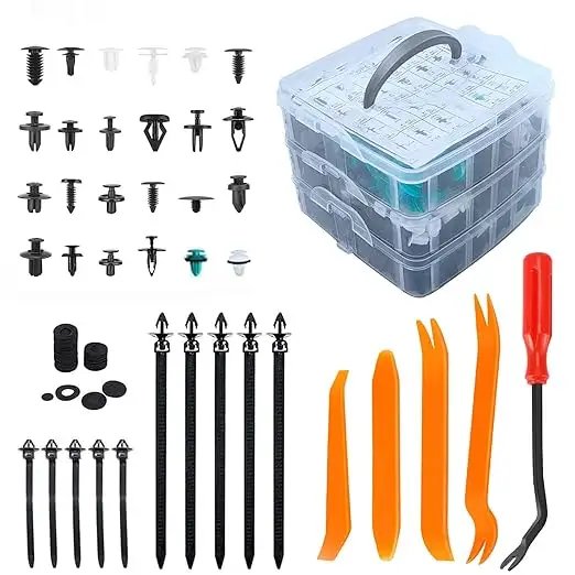 845PCS Car Plastic Fastener Clips Set Repair Kit General Motors Buckle Plastic rivets universal cars Push Retainer clips