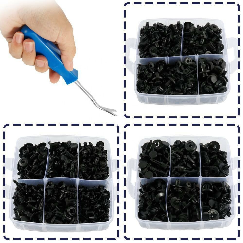 Available Free Sample Parts Fastener HE158 & Tool Set Kit Automotive Clips Car Plastic Tool Remover Set