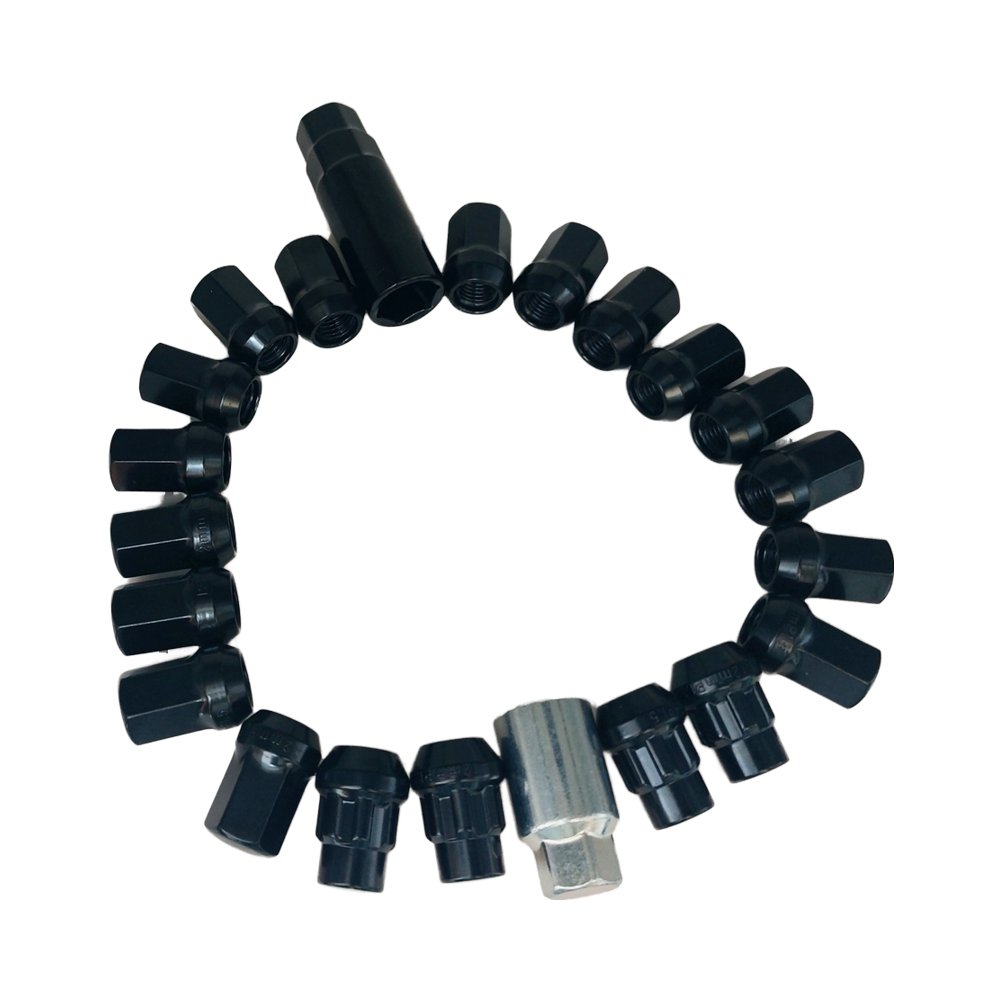Low Price Wholesale Black Anti-Theft 12x1.5 Lug Nuts for Toyota Mitsubishi Honda 16+4+1 New Condition Car Nut