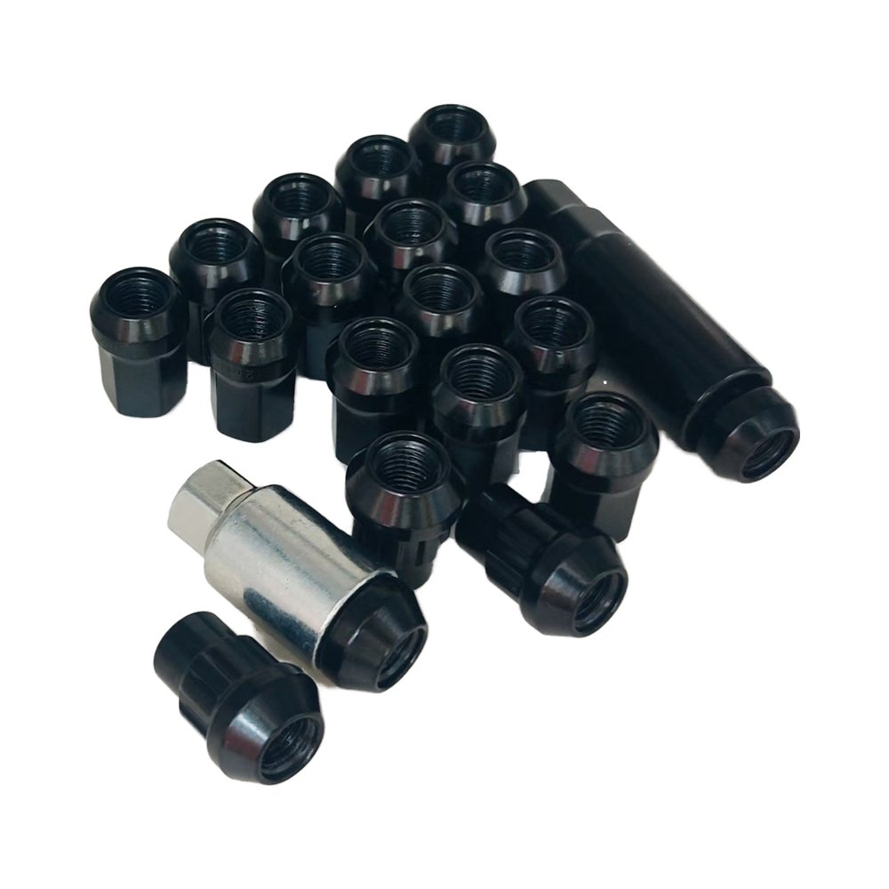 Low Price Wholesale Black Anti-Theft 12x1.5 Lug Nuts for Toyota Mitsubishi Honda 16+4+1 New Condition Car Nut