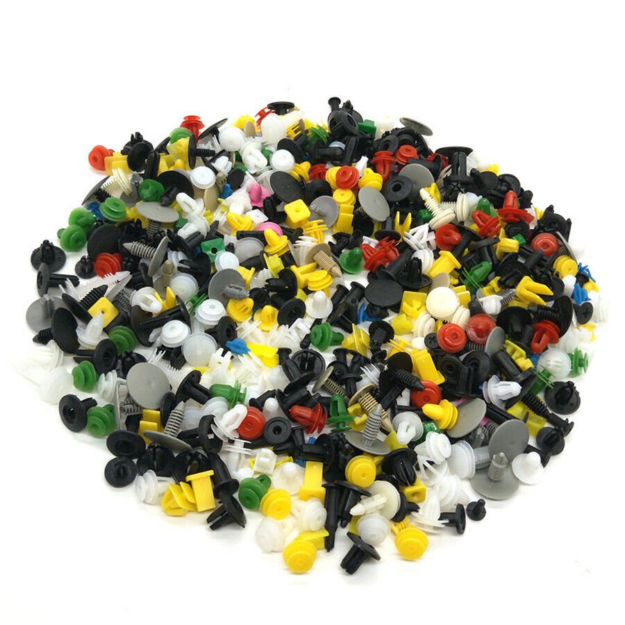 500PCS Car Mixed Universal Door Trim Panel Clip Fasteners Auto Bumper Rivet Retainer Push Engine Cover Fender Fastener