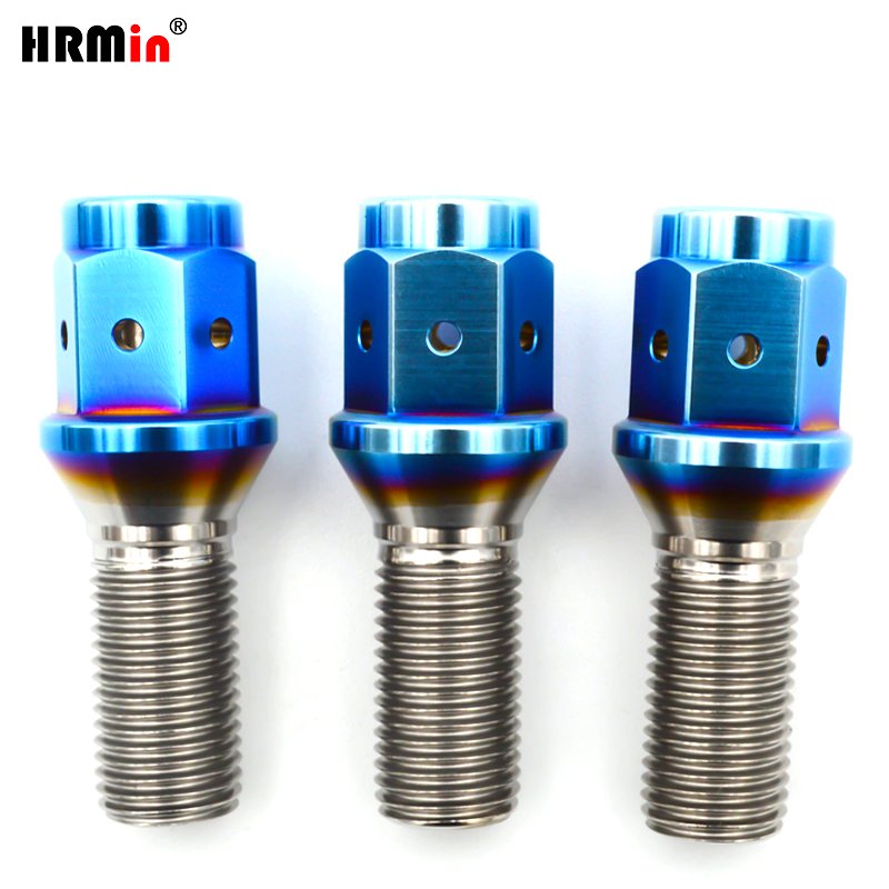HRMin High Quality Wheel Bolt Nut Auto Fastener Screw Car Wheel Bolt High Quality Wheel Bolt M12*1.5*28mm for Racing Car