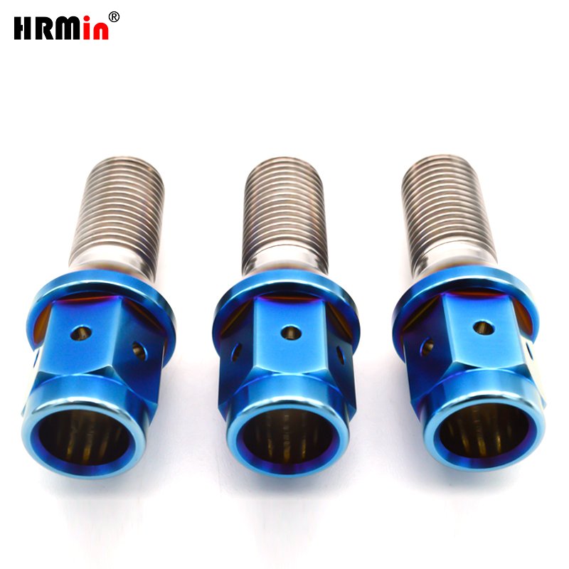 HRMin High Quality Wheel Bolt Nut Auto Fastener Screw Car Wheel Bolt High Quality Wheel Bolt M12*1.5*28mm for Racing Car