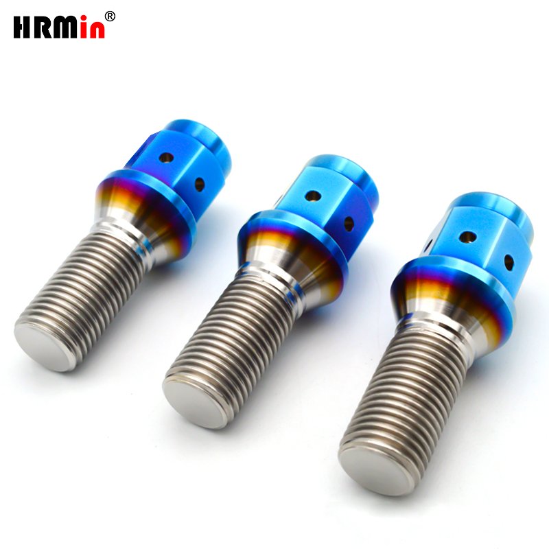 HRMin High Quality Wheel Bolt Nut Auto Fastener Screw Car Wheel Bolt High Quality Wheel Bolt M12*1.5*28mm for Racing Car