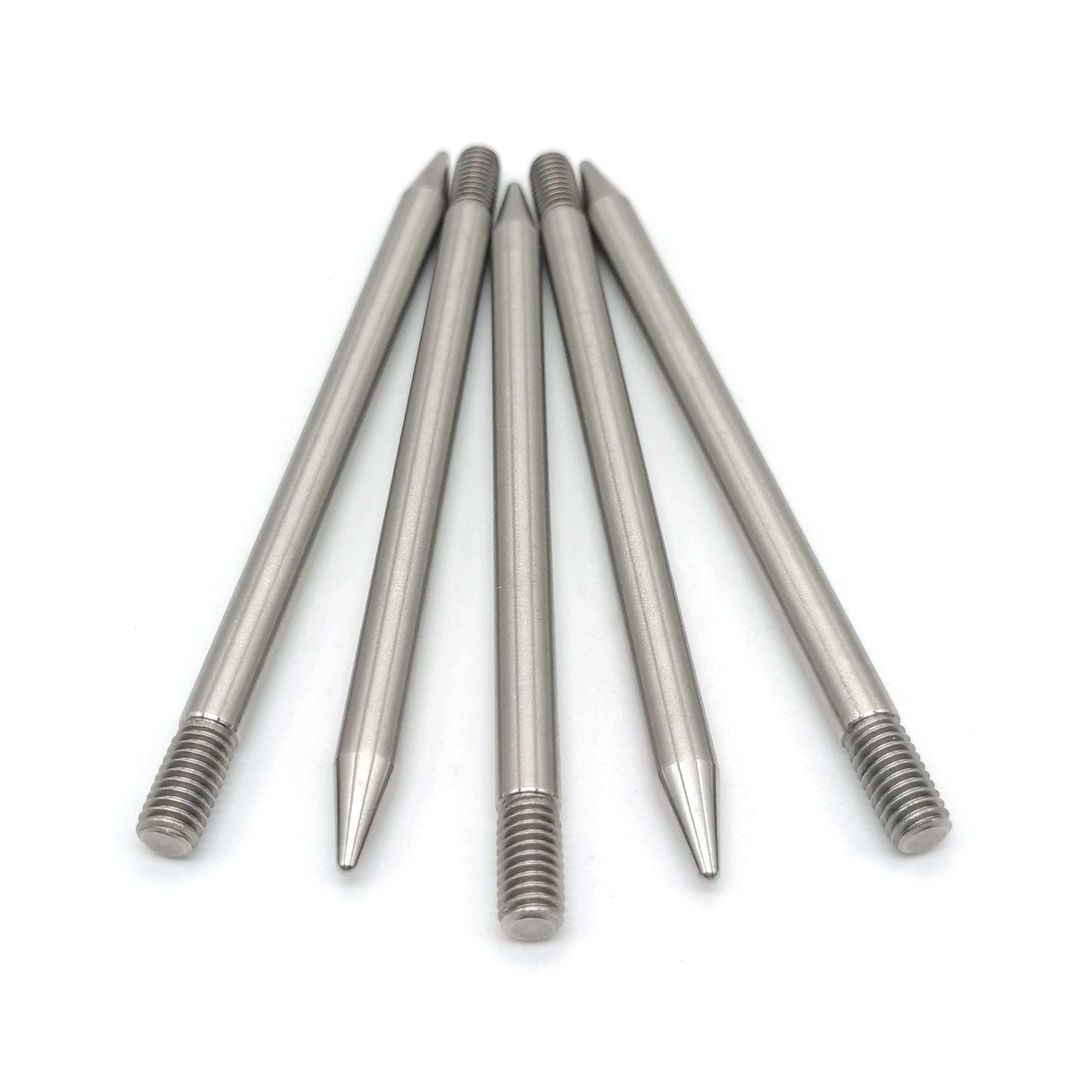 Stainless Steel 304 M5 M6 M7 M8 Threaded Pin Long Thread Dowel Pins Dowel Pin with Thread