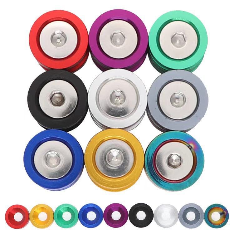 Hex Concave Screw CNC Billet Aluminum Fender Bumper Washer Bolt Engine Bay Dress up Kit M6 Car Auto Body Decorative Fastener