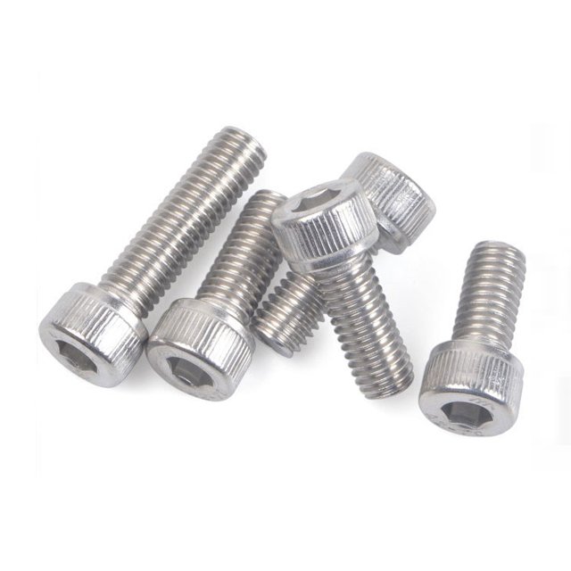 Zinc Plated DIN912 Stainless Steel Hex Socket Head Cap Screw M2.5x25 Inch M8 M12 Grade 8.8 M1.4x4mm #2-56x5/32" Allen Bolt Screw