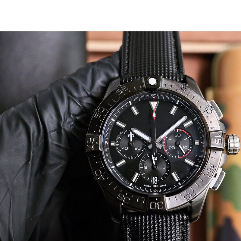2024 Men's Luxury Stainless Steel Chronograph Quartz Watch Business Montre de luxe Homme with Pointer Dial Display