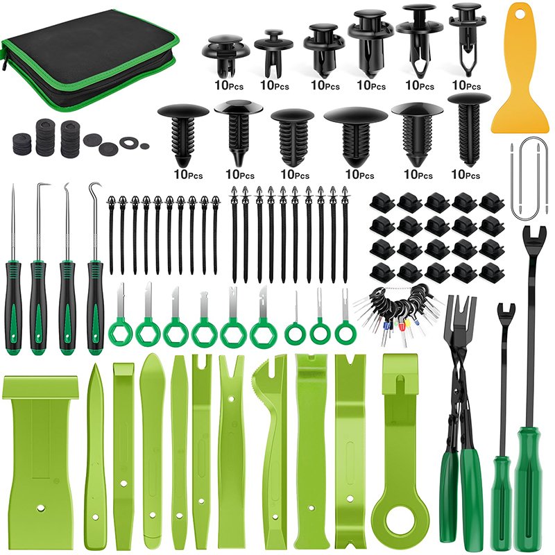 Wholesale 238Pcs Auto Push Pin Bumper Retainer Clip Set Fastener Terminal Remover Tool Adhesive Cable Clips Pry Kit