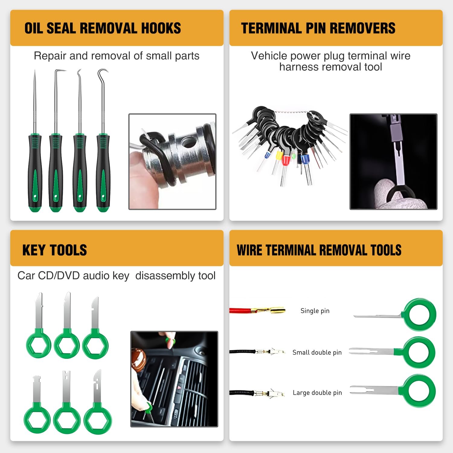 Wholesale 238Pcs Auto Push Pin Bumper Retainer Clip Set Fastener Terminal Remover Tool Adhesive Cable Clips Pry Kit
