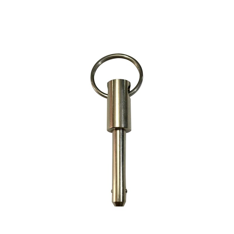 carbon steel pin Retaining Quick Release steel Ball Lock Pin auto push button handle quick release fastener lock pin with circle