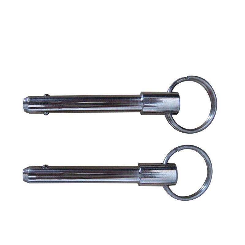 carbon steel pin Retaining Quick Release steel Ball Lock Pin auto push button handle quick release fastener lock pin with circle
