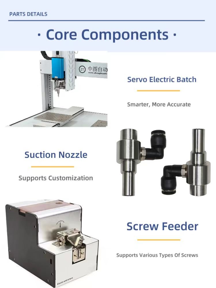 Automatic Lock Screw Machine Air Blow Feeding Type Screwing Robot Tightening Fastening Feeder Screwdriver Machine