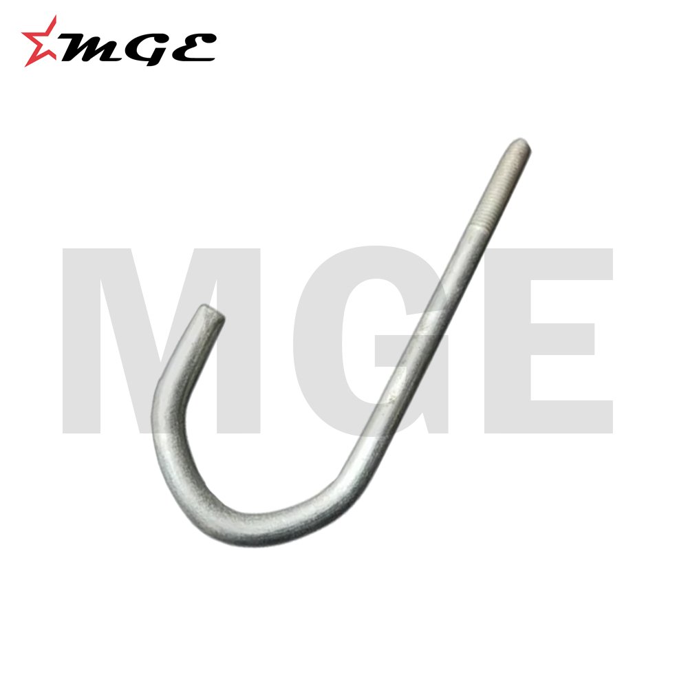 Hardware Stainless Steel J Type Foundation Bolt for Farm Implement and Industrial Machinery Parts From India