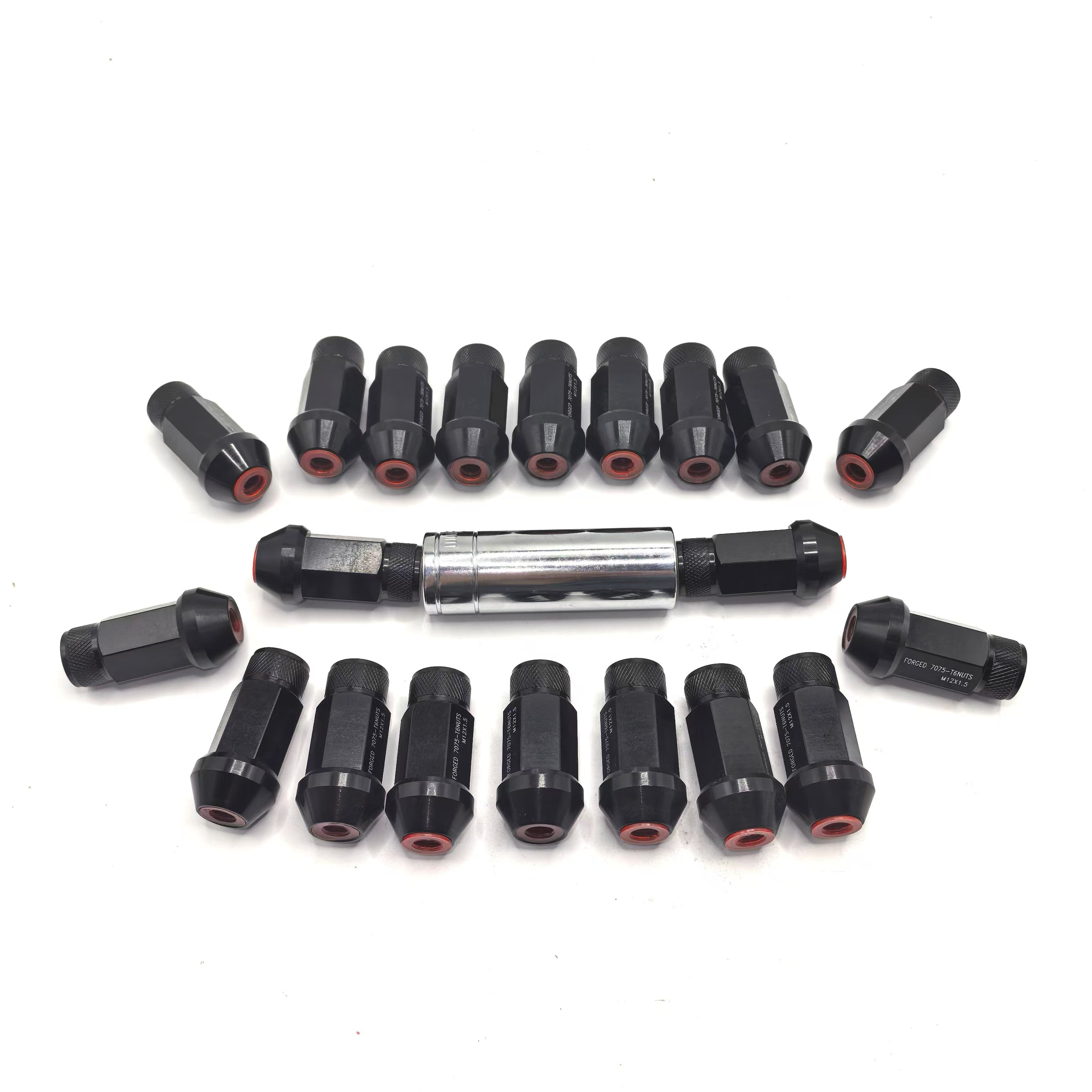 Factory Price M12x1.5 Black Car Wheel Nut for Toyota Mitsubishi Honda New Condition 16+4 Modified Iron Car Nut