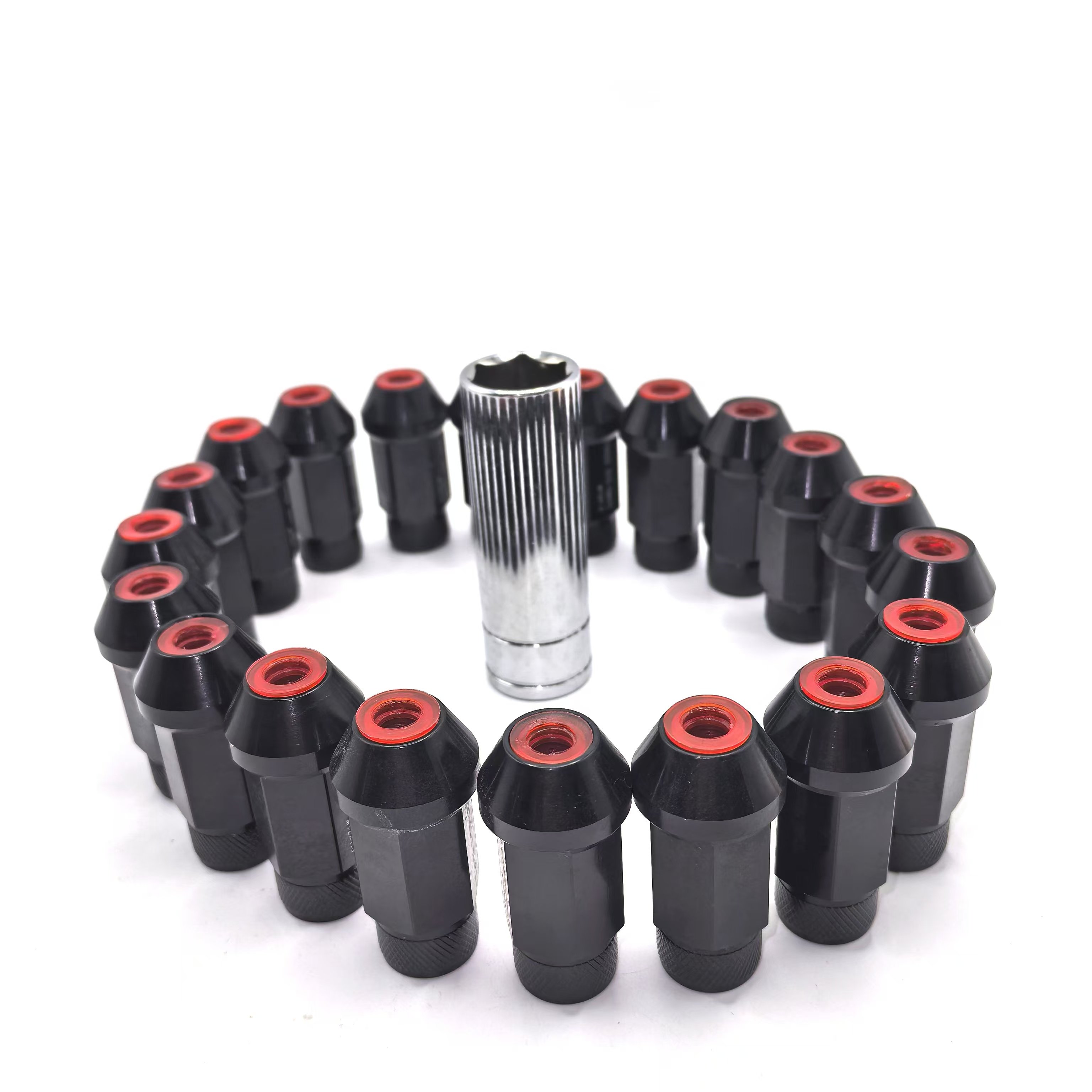 Factory Price M12x1.5 Black Car Wheel Nut for Toyota Mitsubishi Honda New Condition 16+4 Modified Iron Car Nut
