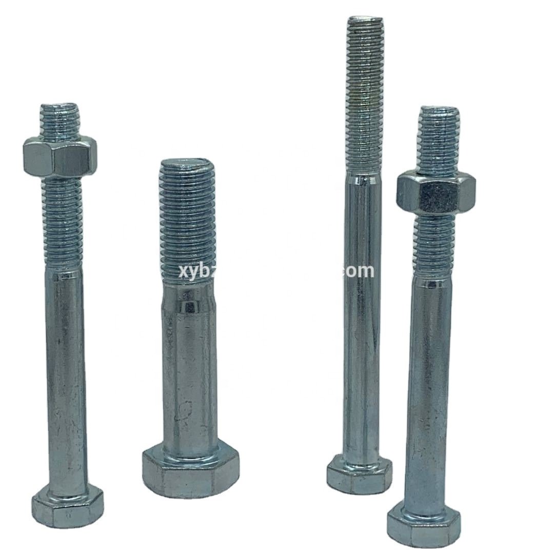 Handan xingye fastener DIN933 hex bolt nut carbon steel Q195 HDG BS UNC standard