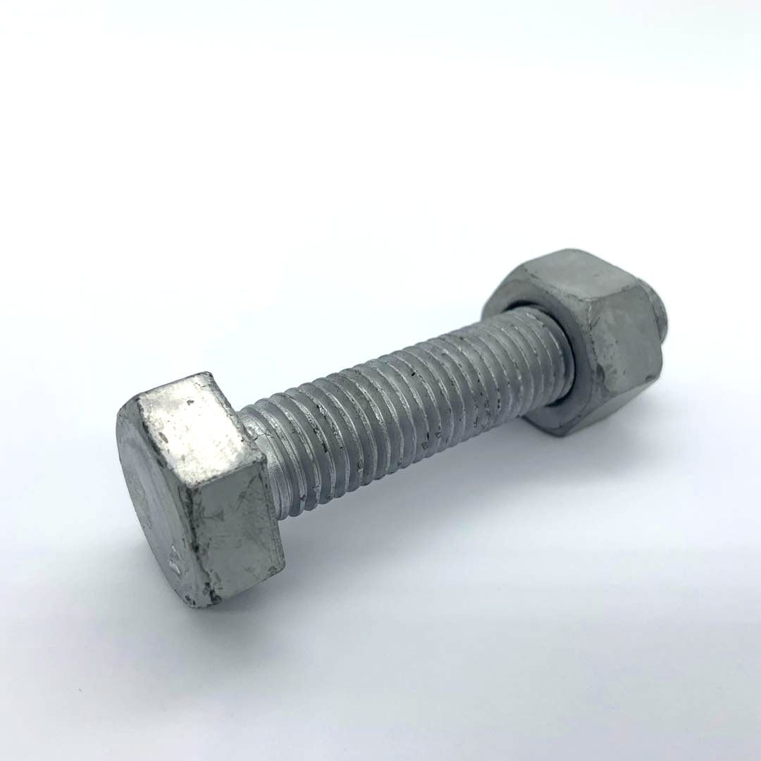 Handan xingye fastener DIN933 hex bolt nut carbon steel Q195 HDG BS UNC standard