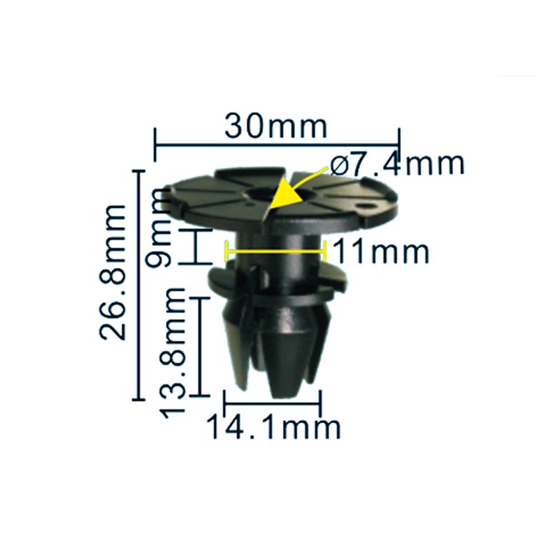 Car Lower Skirt Clips Side Skirt Bottom Trim Fastening Clips for BMW