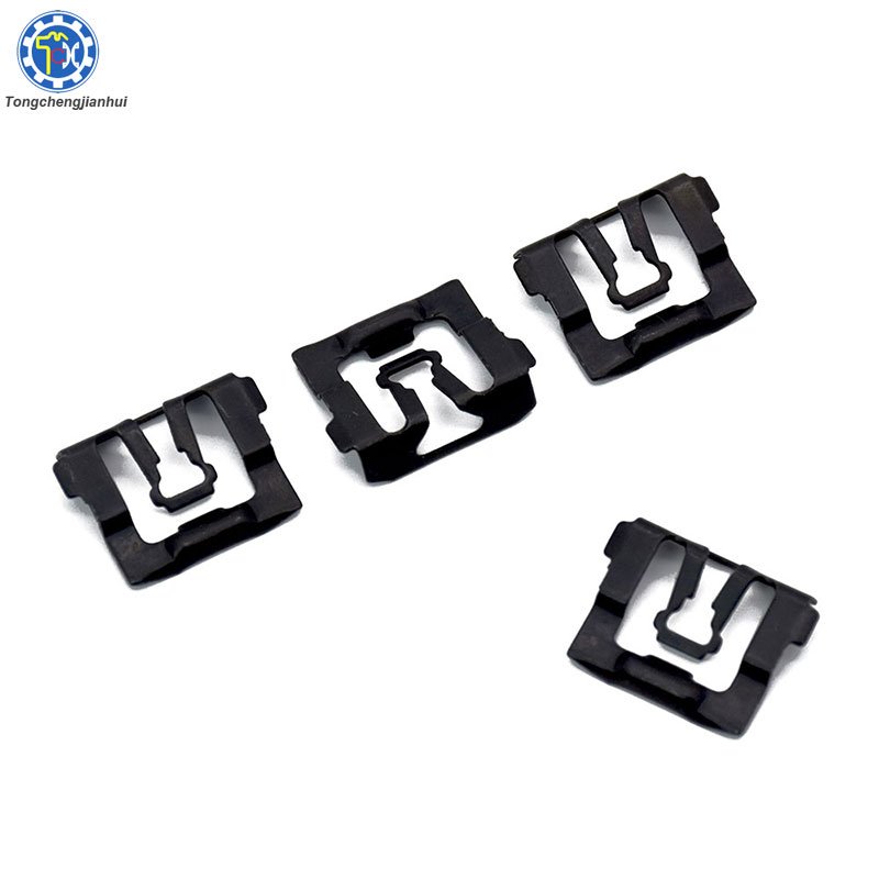 Customized Metal clips auto parts Fastener pressure manganese stainless steel parts clamp metal speed fasteners stamping part