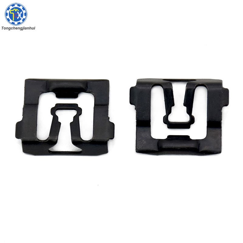 Customized Metal clips auto parts Fastener pressure manganese stainless steel parts clamp metal speed fasteners stamping part