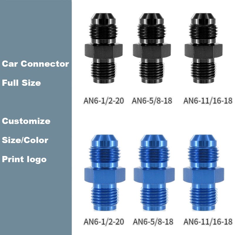 Universal Oil Fuel Pipe Joint Connector AN6-1/2 Fittings Auto Fastener Reducer Adapter Oil Cooler Car Connector