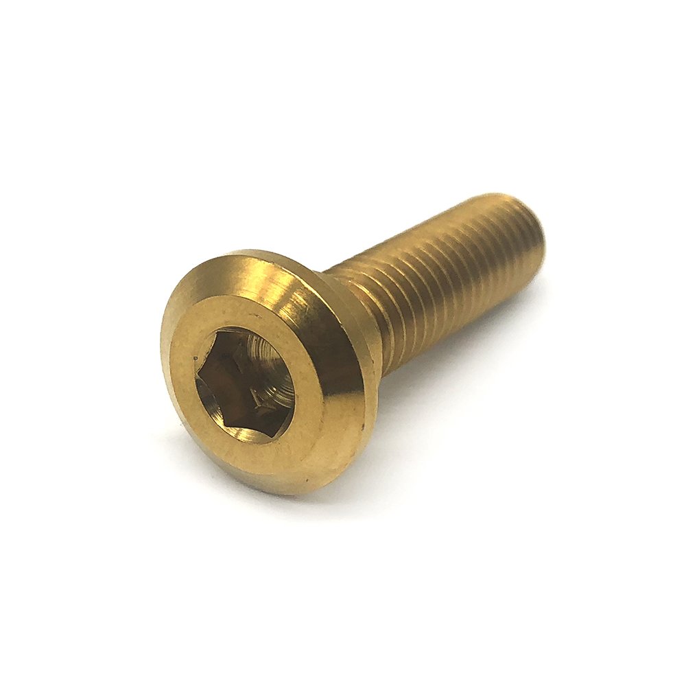 TC4 Titanium Alloy Gr 5 PVD Anodized Torx Conical Head Screws M3 M4 M5 M6 M8 Motorcycle Gr5 Titanium Bolts Screws