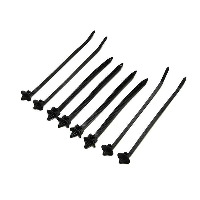 Nylon Cable Ties Custom Factory Vehicle Clip Plastic Plug-In Fastener Wire Buckle Pipe Buckle Fixing Cable Tie With Clip