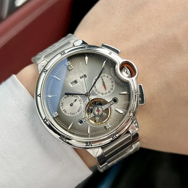 Luxury brand men's watch Automatic watch Sapphire stainless steel watch for mencartiere