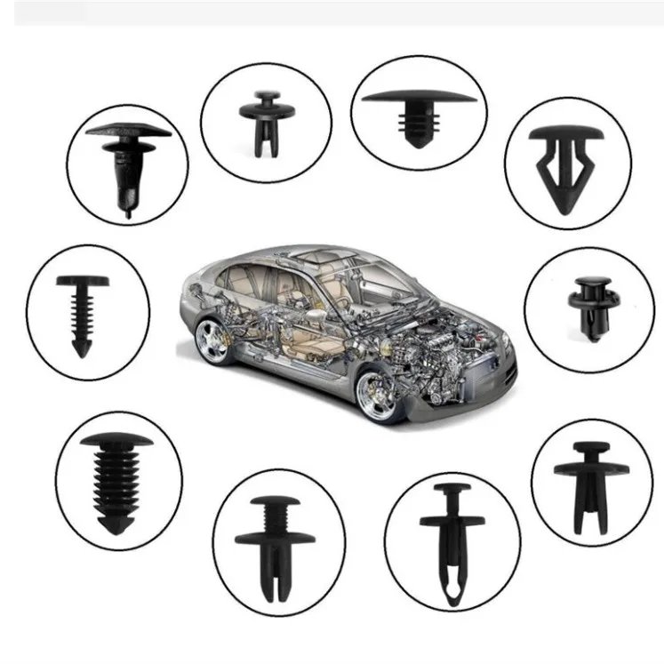 60Pcs Blind Rivet Fender Flare Rocker Moulding Bumper Shield Retainer Clip Assortment 6506007AA 68039280-AA 6030441