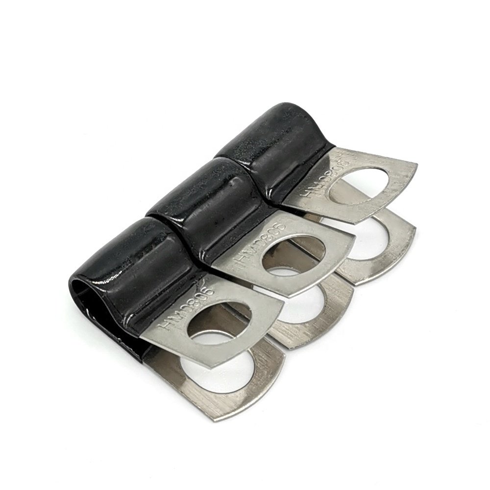40mm Dia 304SS PVC/EPDM Rubber Coated Steel Cable Clamp Zinc-Finish Hose Clamp for Pipes