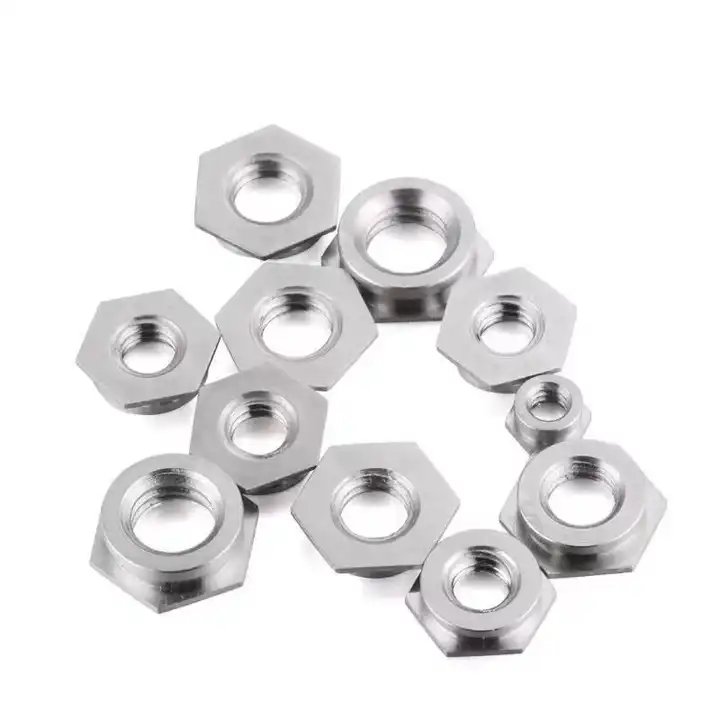 M3 304 Stainless Steel Passivated Polished Plain Hex Flush Flare In Embedded Self Clinching Insert Nut For Metal Sheet Industry